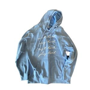 Annie F. Downs “work hard. pray hard. rest hard. play hard.” hoodie